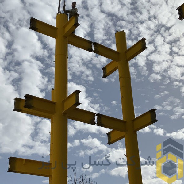 اسکلت فلزی و پیچ مهره ای در کرمان